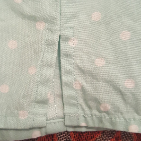 Ann Taylor polka dot mint green sleveless top Sz10 - Picture 3 of 6